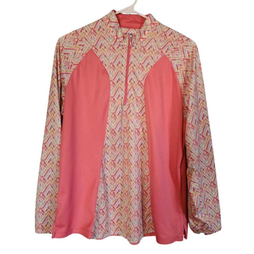 EUC Bermuda Sands Sun Protection Quarter Zip Pull Over